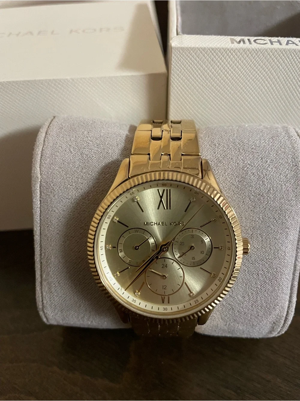 Michael Kors Gold-Tone Men's Chronograph Bracelet Watch